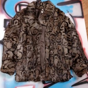 Vintage made in hong kong rabbit fur jacket i